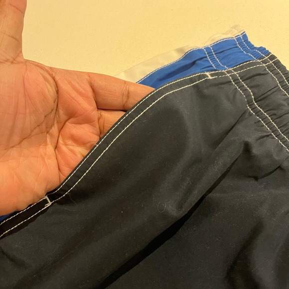 Speedo Mens Size Large Blue, Red, Netted Swimming Trunks Shorts - Picture 5 of 11